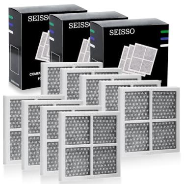 Imagem de SEISSO Filtro de ar para geladeira LG LT120F de substituição compatível com LG com Kenmore Elite 9918, 795 e LG ADQ73214402, ADQ73214403, ADQ73214404, LMXS30776S, pacote com 9 filtros de ar fresco para refrigerador
