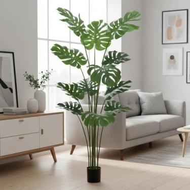 Imagem de Planta Artificial Costela de Adão Para Decoração Sala Com 1,60m, Plant