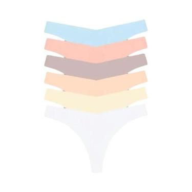 Imagem de Calcinhas Ultra Finas Sem Costura Para Mulheres, 6PCS, G-String Com Ci