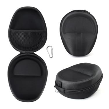 Imagem de Capa para fone de ouvido Sennheiser, capa rígida à prova de choque, capa protetora para fone de ouvido Sennheiser para Wanderer W800NB (preta)