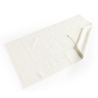 Imagem de Toalha De Piso Wave Gramatura 700g/m² Antiderrapante 01 Peça 100% Algodão - Off White