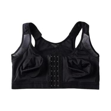 Imagem de Sutiã Pós-Cirúrgico Feminino Com Abertura Frontal, Suporte Total, Sem 