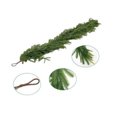 Imagem de Guirlanda De Natal Artificial De Pinheiro Norfolk, Guirlanda Verde Fal