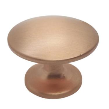 Imagem de Puxador Ponto Redondo Rosê Gold 31,5mm + Parafusos Móveis - Renna