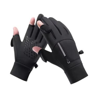 Imagem de Luvas De Inverno Masculinas Com Tela Sensível Ao Toque, À Prova De Ven
