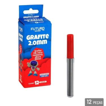 Imagem de Grafite Para Lapiseira 2,0mm HB com 12 Tubos - Tudo em Caixa - Genéric