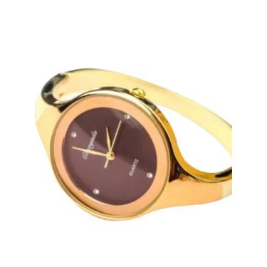 Imagem de Relógio Feminino Bracelete Aço Inoxidável Redondo - GeekThink, Dourado