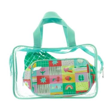 Imagem de Maleta Transparente com 2 Bolsas P e M FLORIE