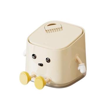 Imagem de Mini Desktop Bin Cute Sitting Pose com tampa tipo prensa de 560g - tai