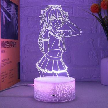 Imagem de Luz noturna 3D Astolfo USB com controle remoto de 16 cores - taiyuanke