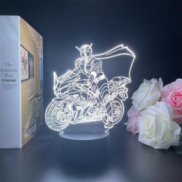Imagem de Luz noturna USB Kamens Riders 3D Heart Shape para crianças - Taiyuanke