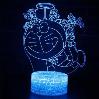 Imagem de Ilusão visual 3D Night Light Doraemon com acrílico e ABS - Taiyuanketa