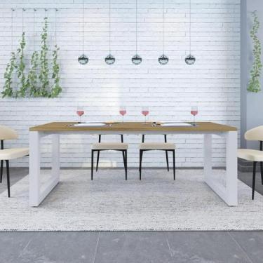 Imagem de Mesa de Jantar Bronx 200cm Est.Branca - Metalig