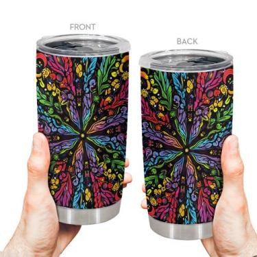 Imagem de Caneca de aço inoxidável Travel Tumbler Oasisdream 600ml