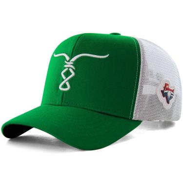 Imagem de Boné Bão Nu Mundo - Touro  - Verde e Branco