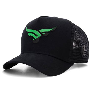 Imagem de Boné Sacudido`s Boi Estilizado Fogo - Preto - Verde Neon