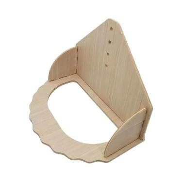 Imagem de Roda De Exercício Silenciosa Criativa De Madeira Maciça Para Hamster G