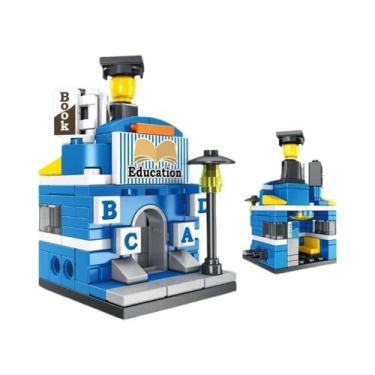 Imagem de Conjunto De Blocos De Construção Empilháveis Com Tema De Cidade Para M