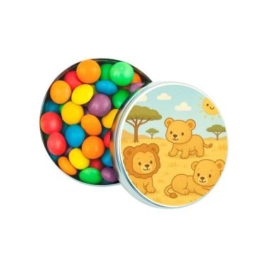 Imagem de Latinha Lembrancinha Personalizada Leãozinhos