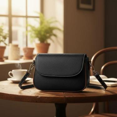 Imagem de Bolsa Transversal Pequena Com Alça Regulável E Detalhe - JS Bolsas, Pr