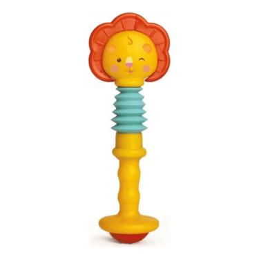 Imagem de Chocalho E Mordedor Esticadinho Leão Para Bebê - Elka