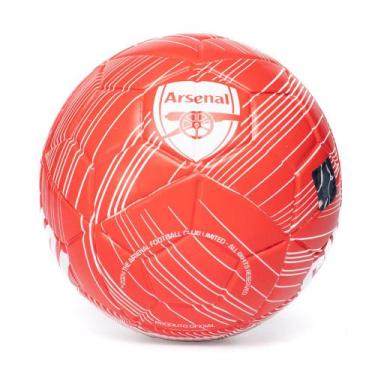 Imagem de Bola de Futebol de Campo Dualt Arsenal Branco/Vermelho, Branco, Vermel