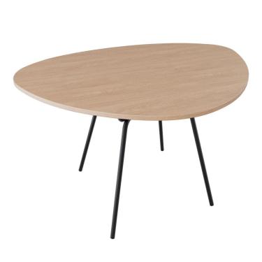 Imagem de Mesa de Jantar Orgânica 120cmx90cm Barcelona Nogueira/Preto