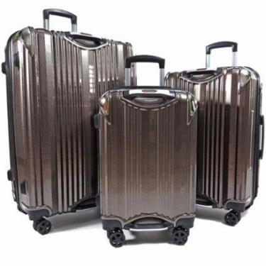 Imagem de Kit com 3 Malas de Viagem Bordo, Média e Grande com Expansor - Linha Pacific 8860 Limit...