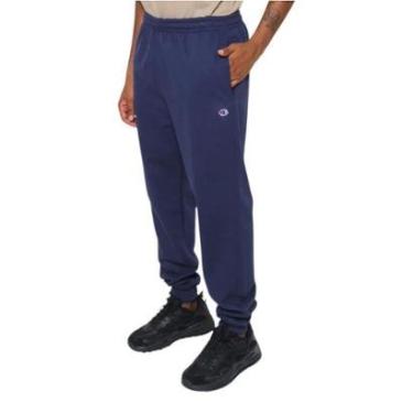 Imagem de Calça Moletom Champion Elástico Masculino Preto-Masculino