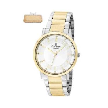 Imagem de Relógio Champion Prata Dourado Feminino CN25627B-Feminino