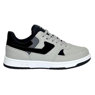 Imagem de Tênis Redikal Skate Masculino RKT595 Cinza/Preto, Cinza, Preto, 43
