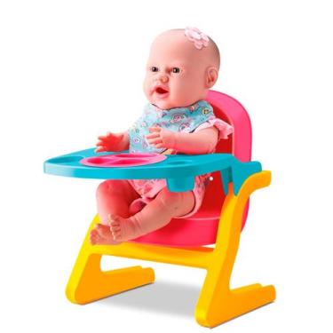Imagem de Boneca Bebê Primeira Papinha Com Acessórios  - Diver Toys 