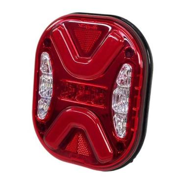 Imagem de Lanterna Traseira LED MEX Vermelha Bivolt 12V 24V Lado Direito - SINBR