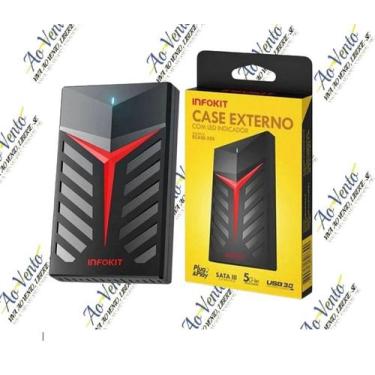Imagem de Case Hd Externo Usb 3.0 Notebook 2.5 Gaveta Slim Hd Sata - Infokit