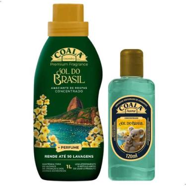 Imagem de Kit Coala Sol do Brasil Amaciante 1L e Limpador Perfumado Concentrado 