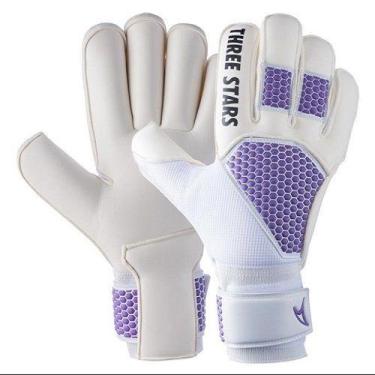 Imagem de Luva De Goleiro Three Stars Profissional Emotion, Branco, G