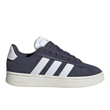 Imagem de adidas Grand Court Alpha 00s Tênis feminino, Azul marinho/branco/dourado metálico, 36