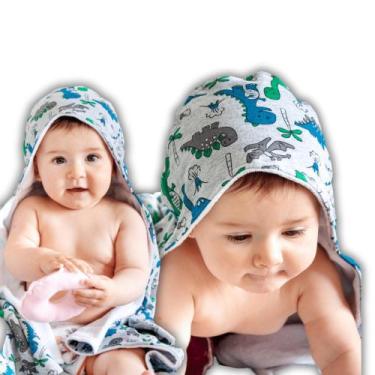 Imagem de Toalha de Banho Infantil dupla 100% algodão - Bebê - Ateliê de Mãe pra