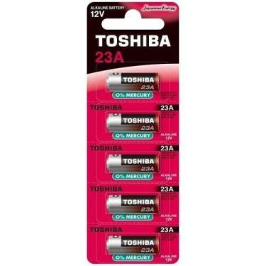 Imagem de Pilha Alcalina 12V 23A (C/5 Pilhas)Toshiba