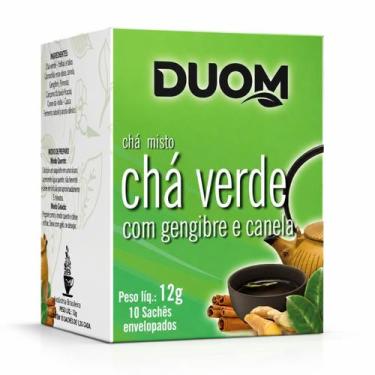 Imagem de Cha Verde com Gengibre e Canela 10 saches Duom