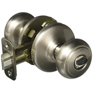 Imagem de Kwikset 93001-866 Cadeado de segurança para cama/banho, níquel acetinado, sem tamanho