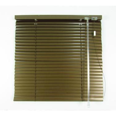 Imagem de Persiana Horizontal 25Mm Alumínio Crisdan Largura 1,00 X 1,40 Altura Chocolate