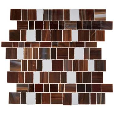 Imagem de CR1573 Pastilha de Vidro com Resina e Metal Caravaggio Vermelho