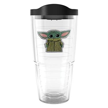 Imagem de Tervis Star Wars Mandalorian – Grogu feito nos EUA copo isolado de parede dupla mantém as bebidas frias e quentes, 700 ml, clássico