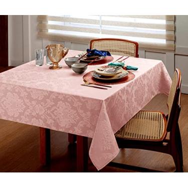 Imagem de Toalha mesa quadrada de jacquard 1,40m x1,40M Rose