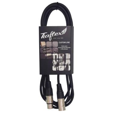 Imagem de Cabo Microfone 6Mm Xlr/Xlr Preto 1 Metro