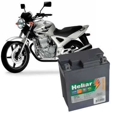 Imagem de Bateria Moto Cbx 250 Twister Heliar HTZ7L PowerSports Selada 6Ah 12V