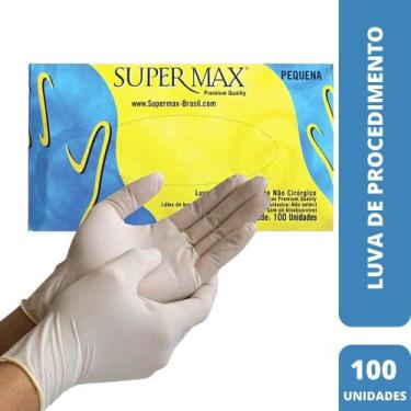 Imagem de Luva De Procedimento Látex Pp (C/100 Und) - Supermax - Super Max