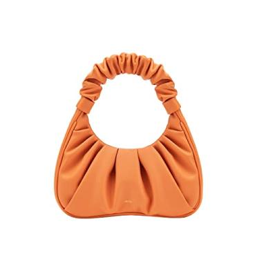 Imagem de JW PEI Bolsa feminina Gabbi Ruched Hobo, Laranja