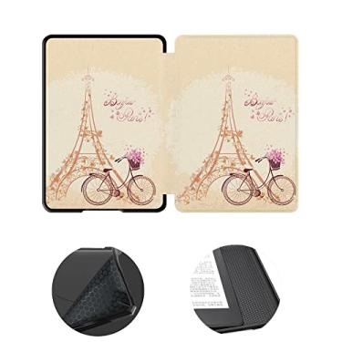 Imagem de Capa de 15,24 cm para o novo Kindle 11ª geração, versão 2022 (não serve para Kindle Paperwhite 11ª ou Kindle 10ª 2019), capa protetora à prova d'água com ativação automática